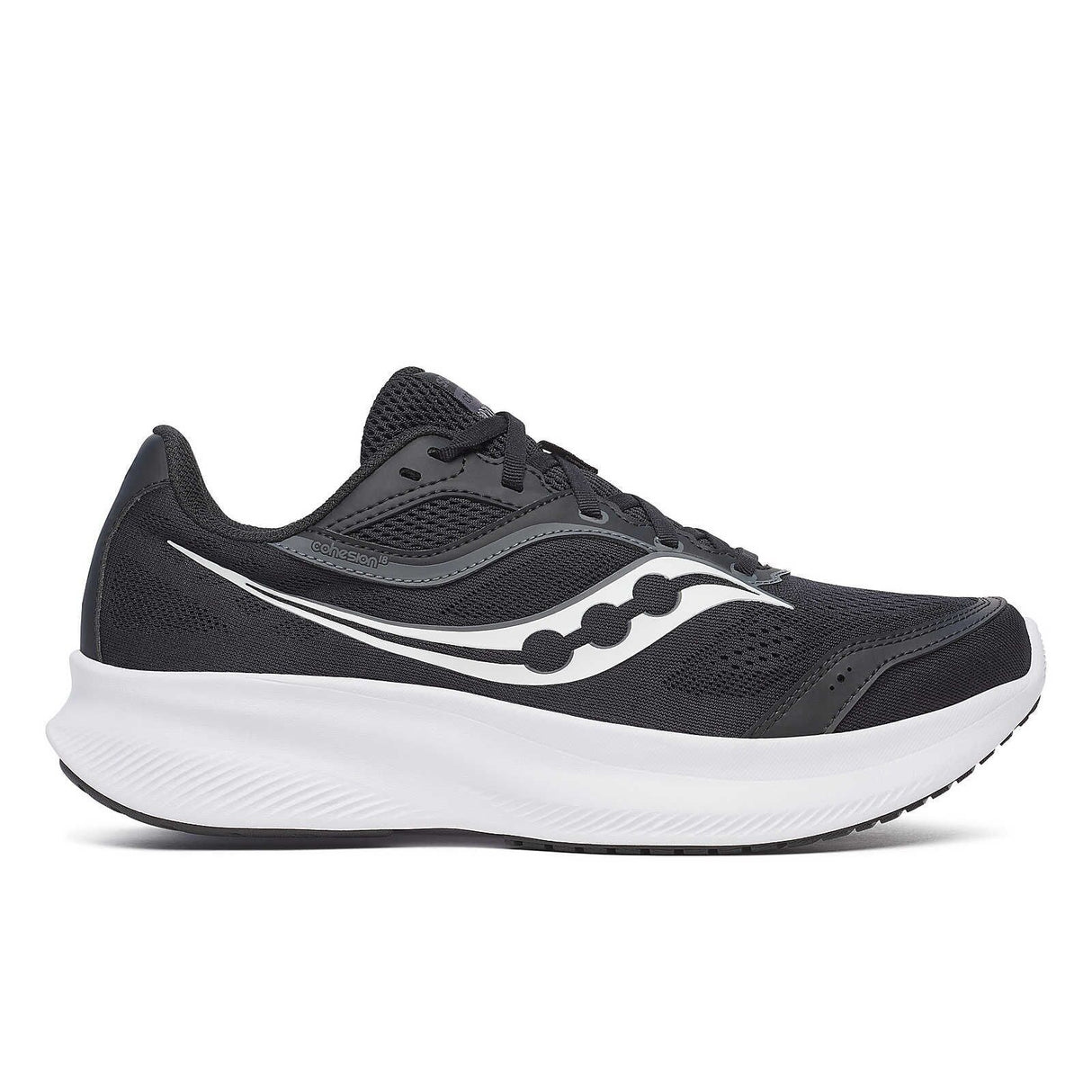 Saucony Mens Cohesion 18 Wide Running Shoes Sneakers Runners - Black/White