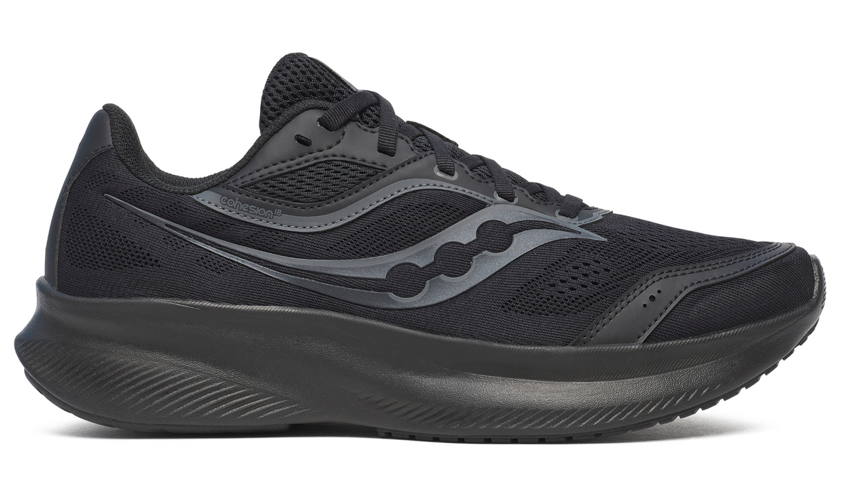 Saucony Cohesion 18 Mens Wide Running Shoes - Triple Black (Sneakers/Runners)