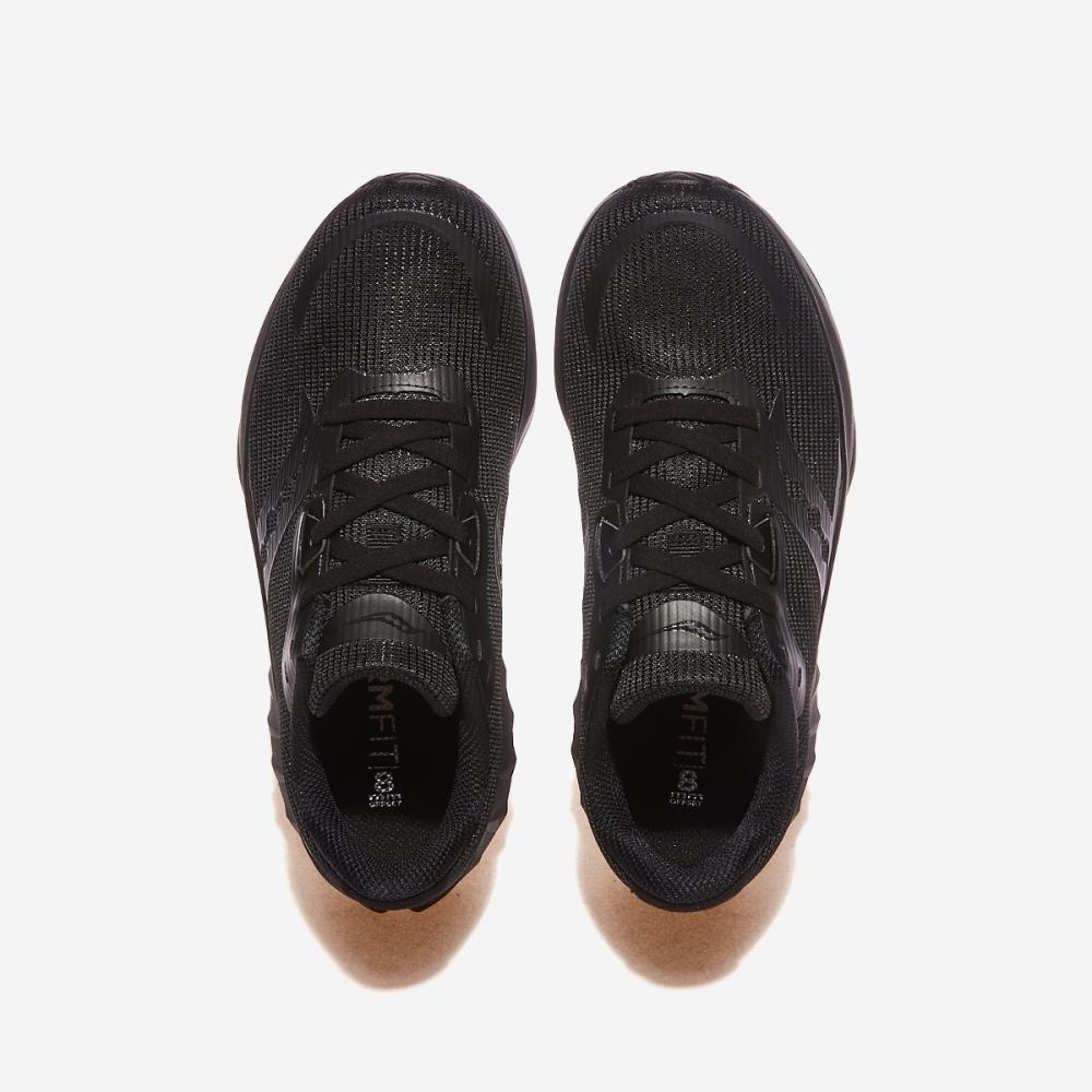 Saucony Mens Tide 2 Sneakers Runners Running Shoes in Triple Black