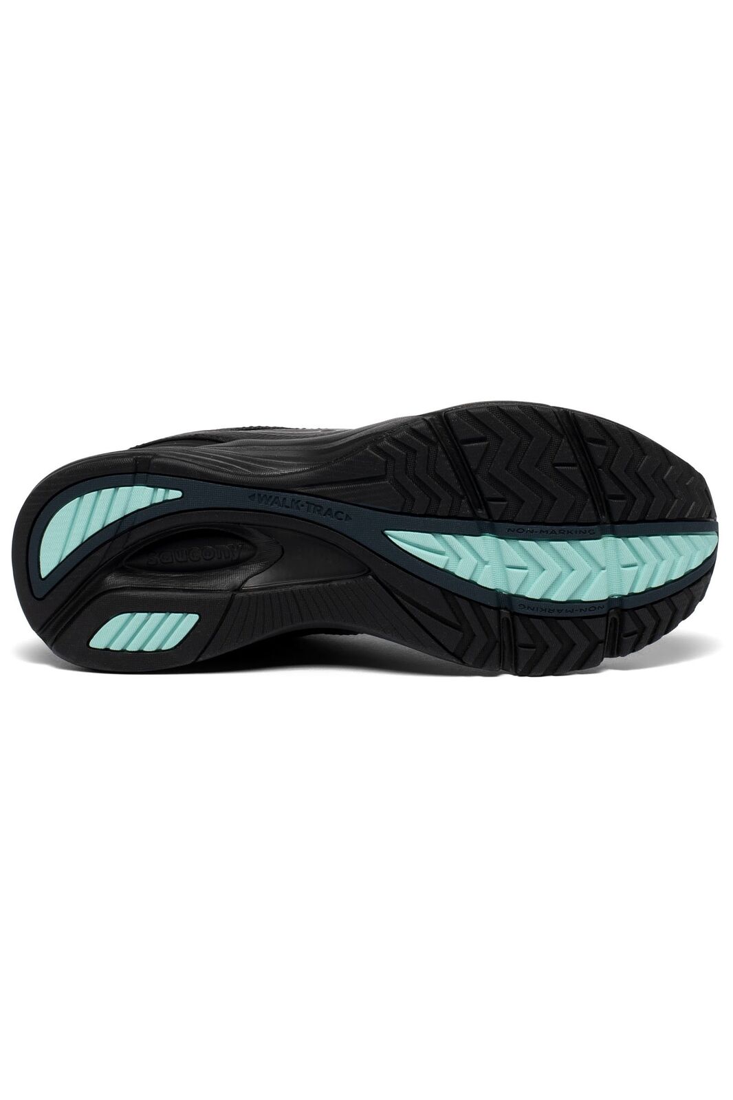 Saucony Womens Integrity Walker 3 Wide (D) Leather Sneakers Shoes Runners in Black