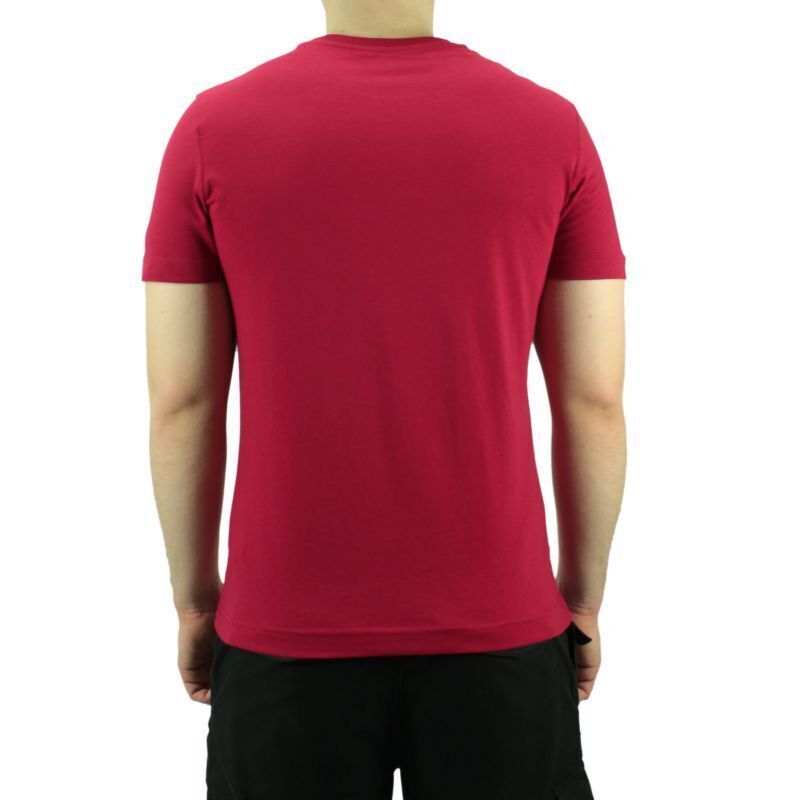 Lotto Mens L73 BS Tee Shirt Sports Soccer Tennis Training - Red/Navy