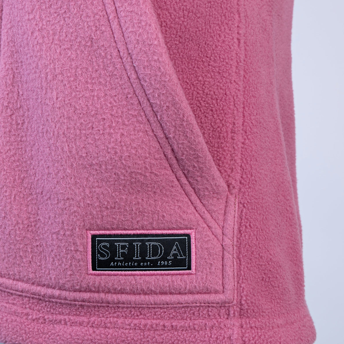 Sfida Sabine Womens Polar Fleece Zip Through Vest - Rose/Black (Sleeveless Jacket)