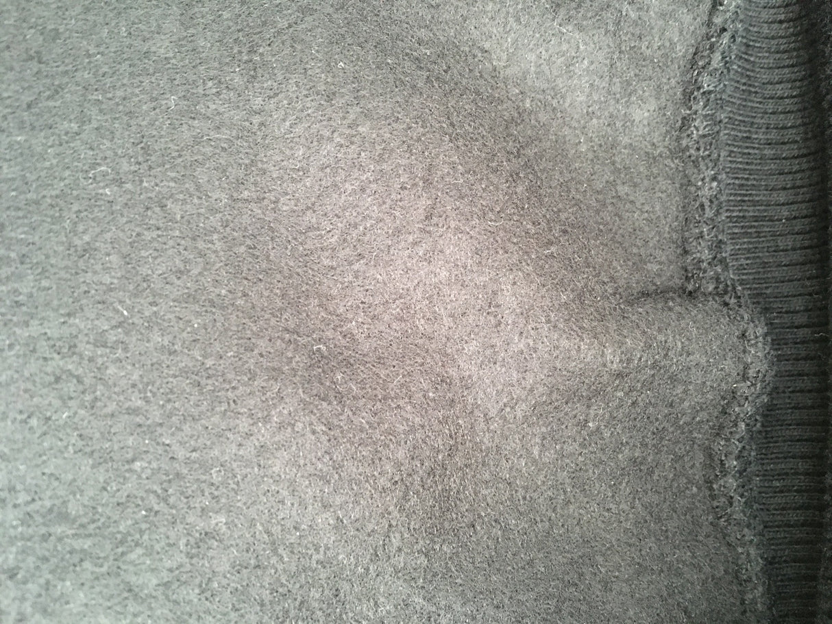 Adult Mens 100% Cotton Fleece Hoodie Jumper Pullover Sweater Warm Sweatshirt - Black