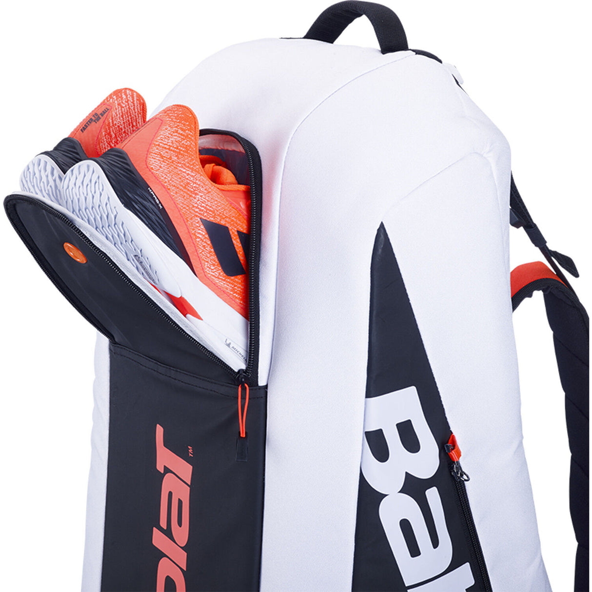 Babolat Pure Strike 6 Racquet Tennis Bag - White/Black/Red (Racket Case)