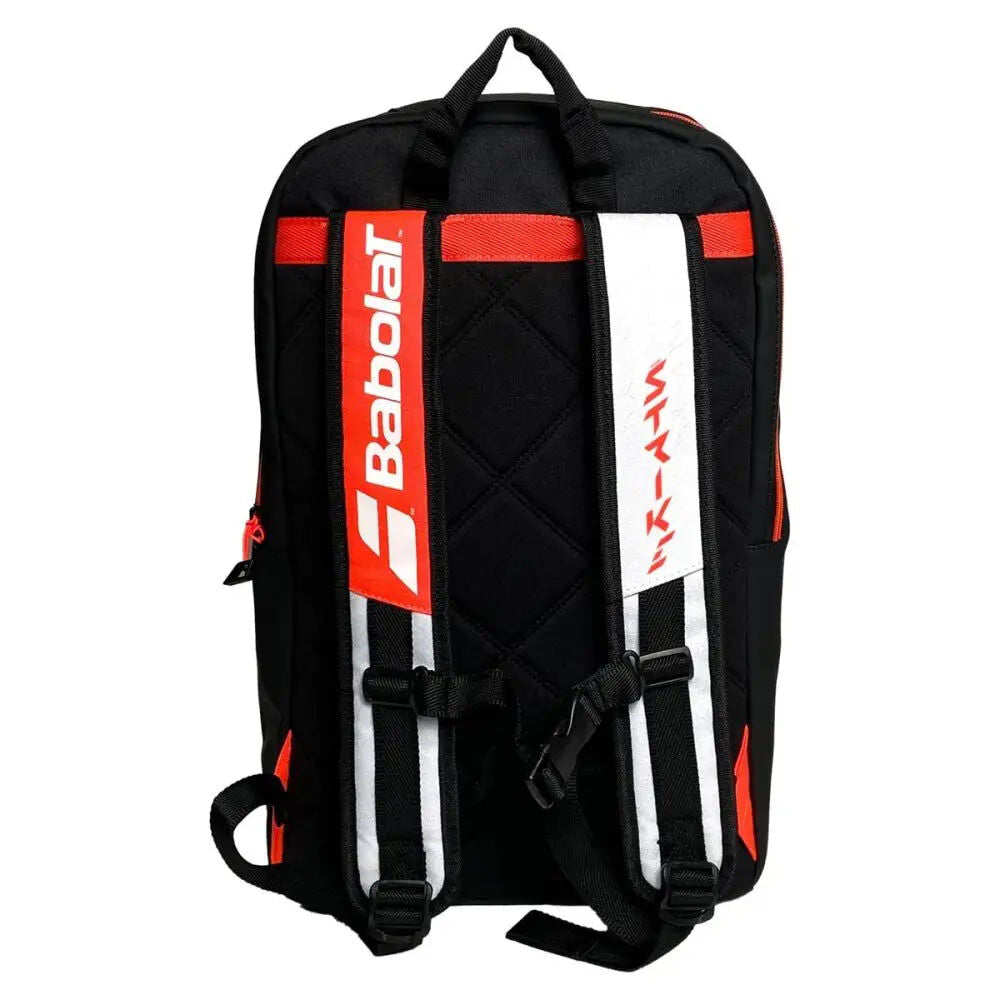 Babolat Pure Strike Backpack Tennis Bag w/ Racquet Compartment & Laptop Sleeve - White/Black/Red