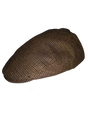 Scala Mens Flat Cap Driving Hat Newsboy Gatsby Ivy Cotton Vintage - Brown