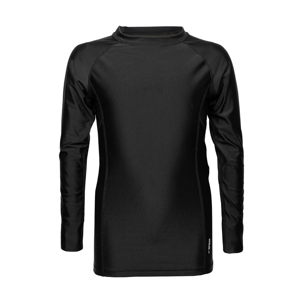 Sfida Boys Compression Base Layer Sports Long Sleeve Shirt in Black - 16