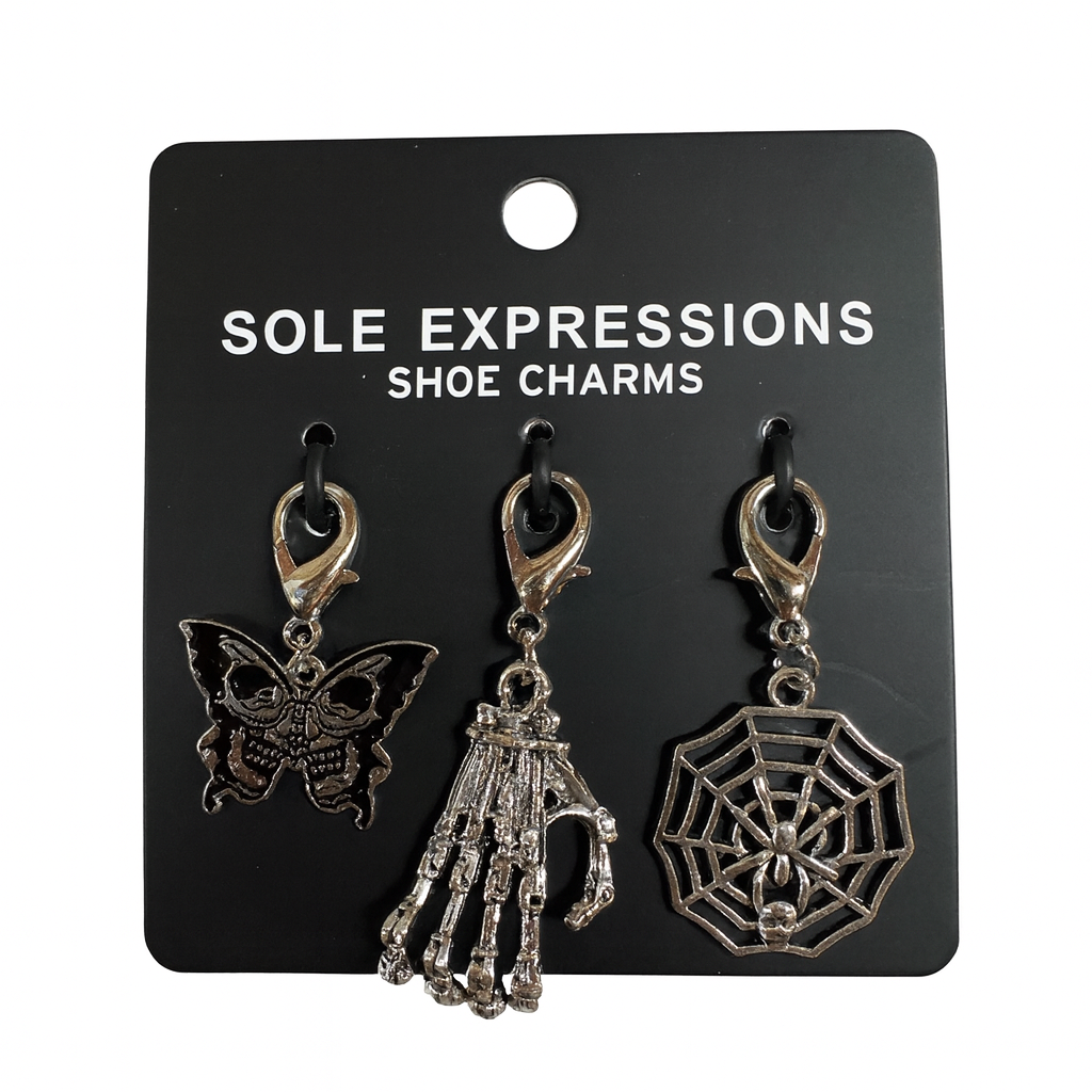 3pcs Shoe Charms for Dr. Martens Boots in Scary Spooky Haunting Halloween Style