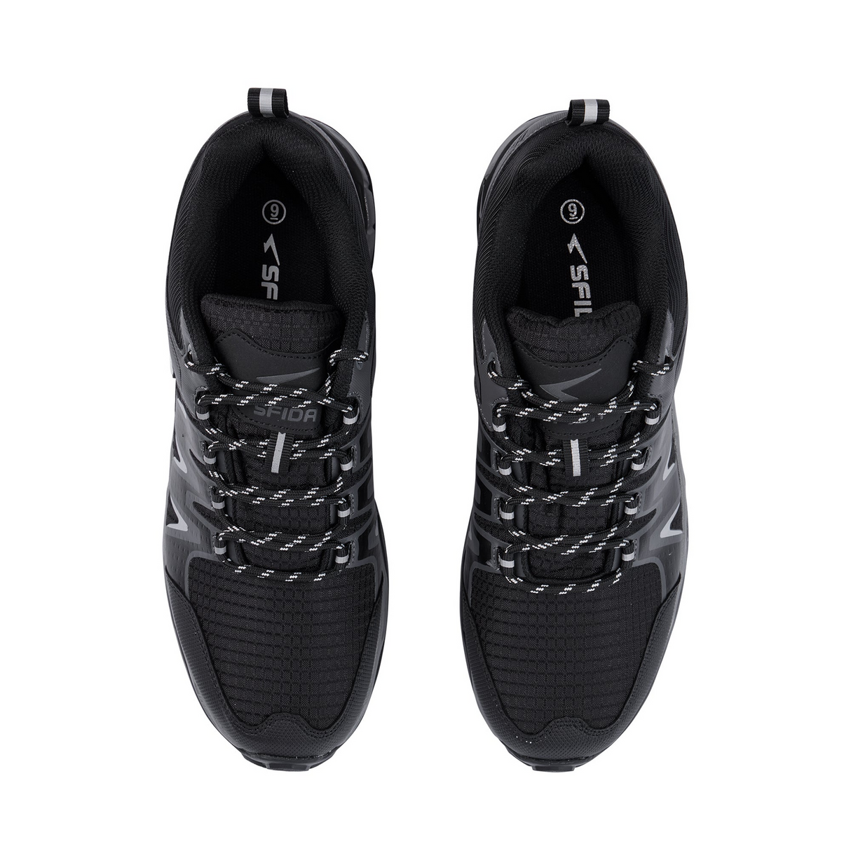 SFIDA Frontier Mens Waterproof Hiking Outdoor Shoes Hyper Trek - Black/Grey