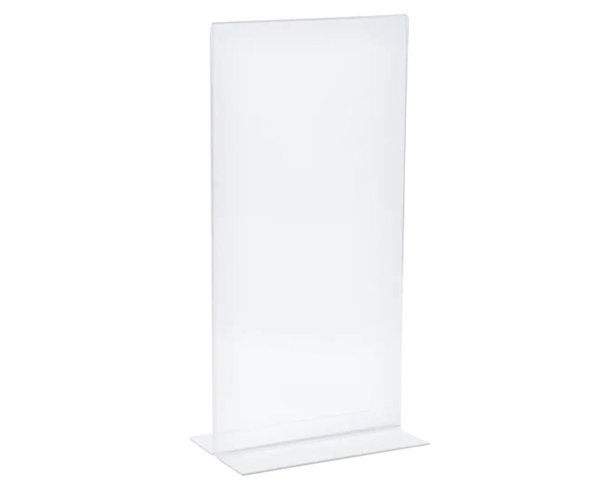 3x Sandleford DL Double-Sided T-Shape Sign Holder Bulk Pack - Portrait (11x8x22cm)