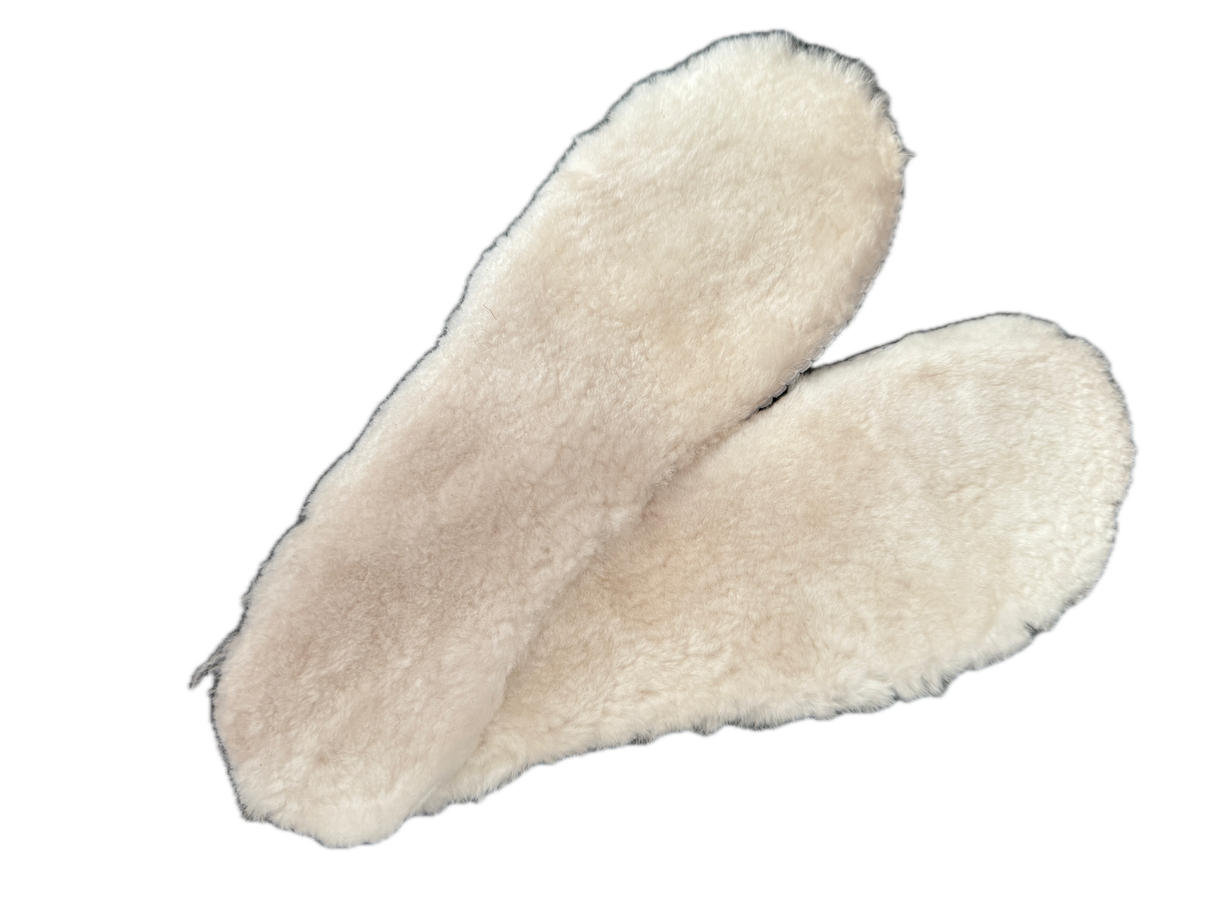 Australian Sheepskin Insoles for UGG Boots Slippers Shoes Flexible Warm & Soft - Cream