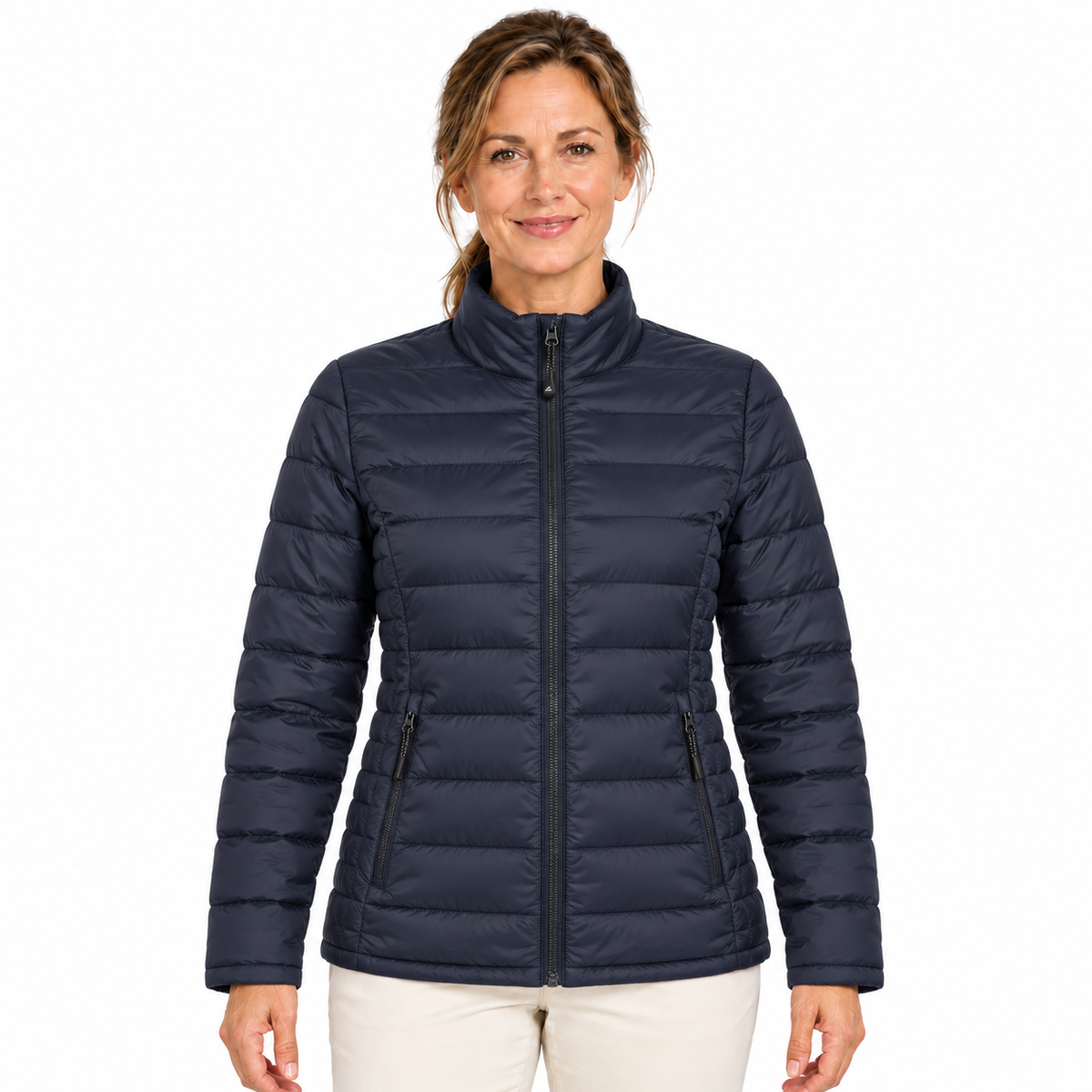Sporte Leisure Womens "Whistler" Soft-Tec Puffer Jacket - Midnight Navy (Quilted)