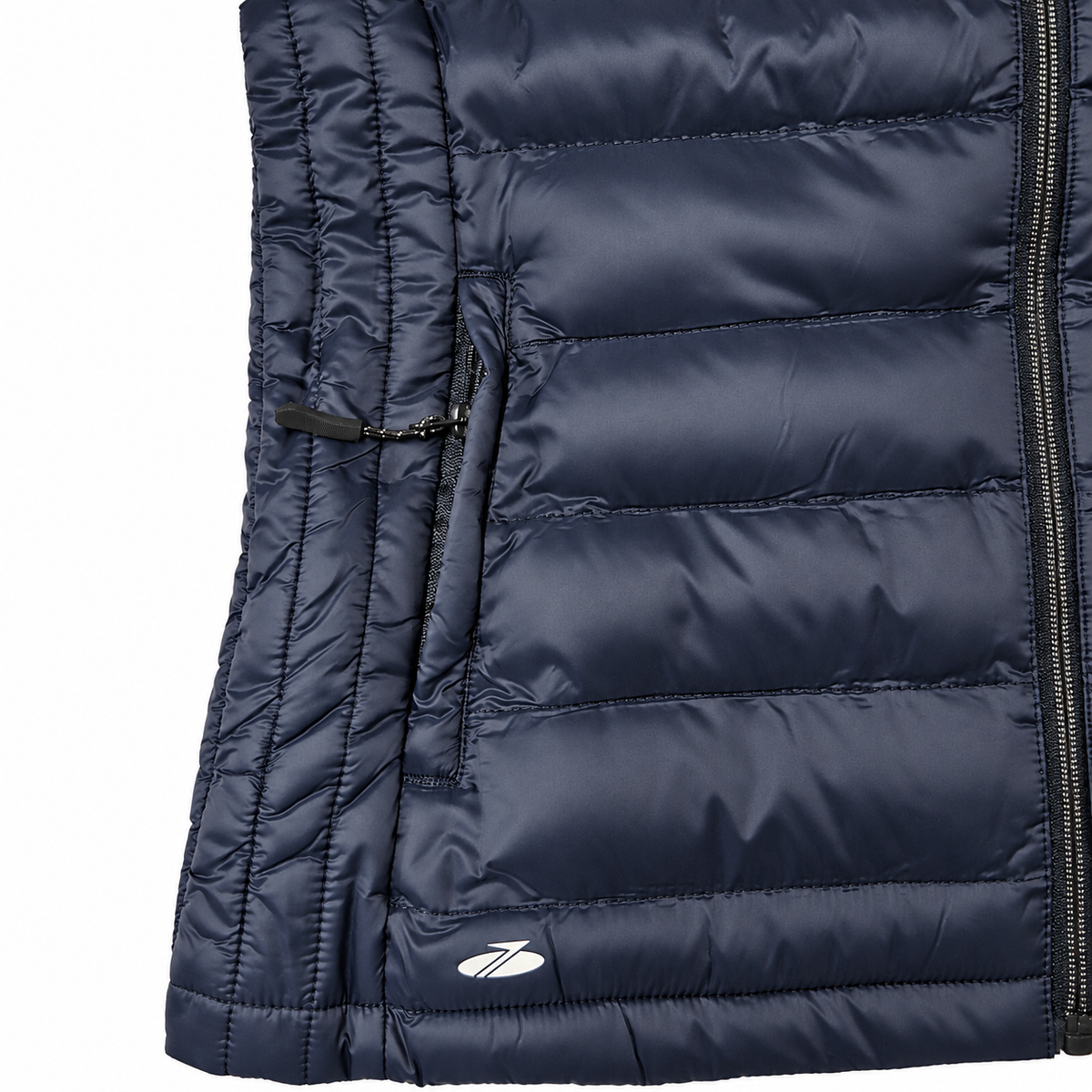 Sporte Leisure Womens Puffer Vest w/ Zip ""Whistler"" Quilted Wind-Tec in Midnight Navy