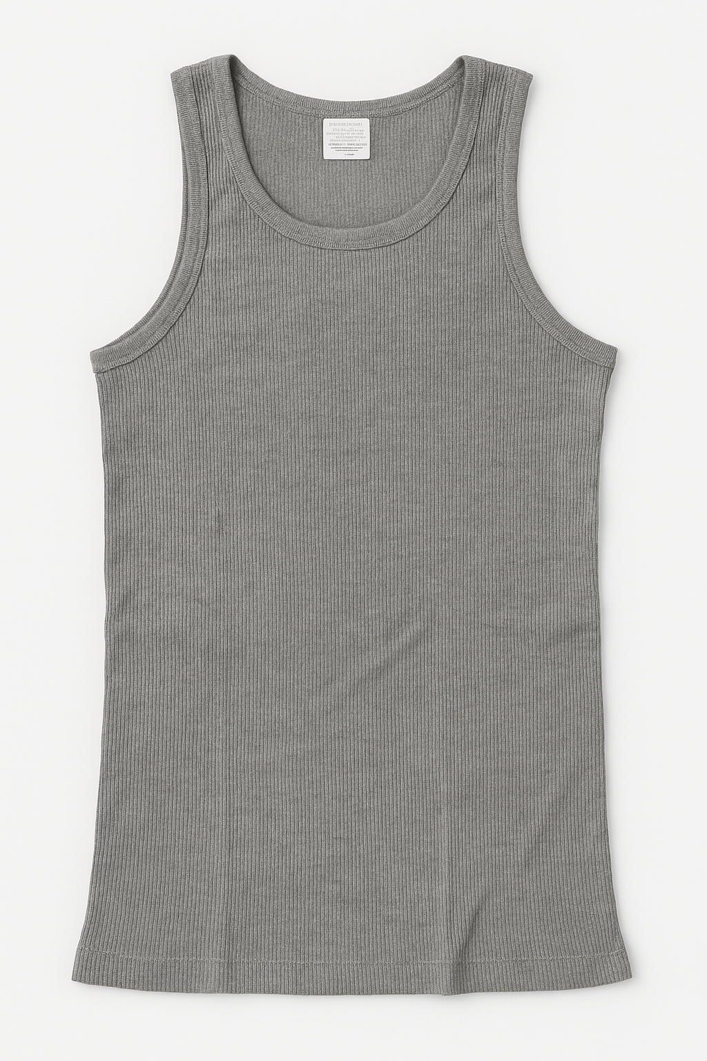 Mens Thermal Cotton Singlet Top Sleeveless Warm Underwear Base Layer in Grey