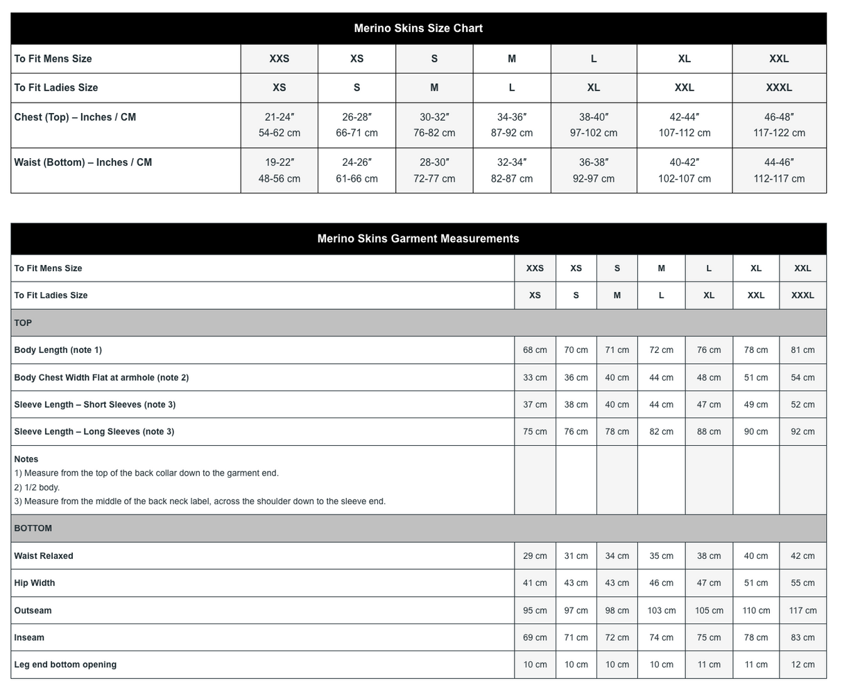 MERINO SKINS Crew Neck Short Sleeve T-Shirt Top 100% Wool Underwear Thermals in Natural