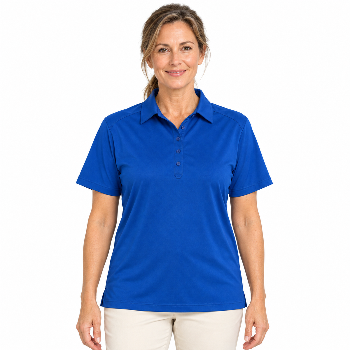 Sporte Leisure Womens """"Duke"""" Ladies Short Sleeve Polo Shirt in Electric Blue - 22