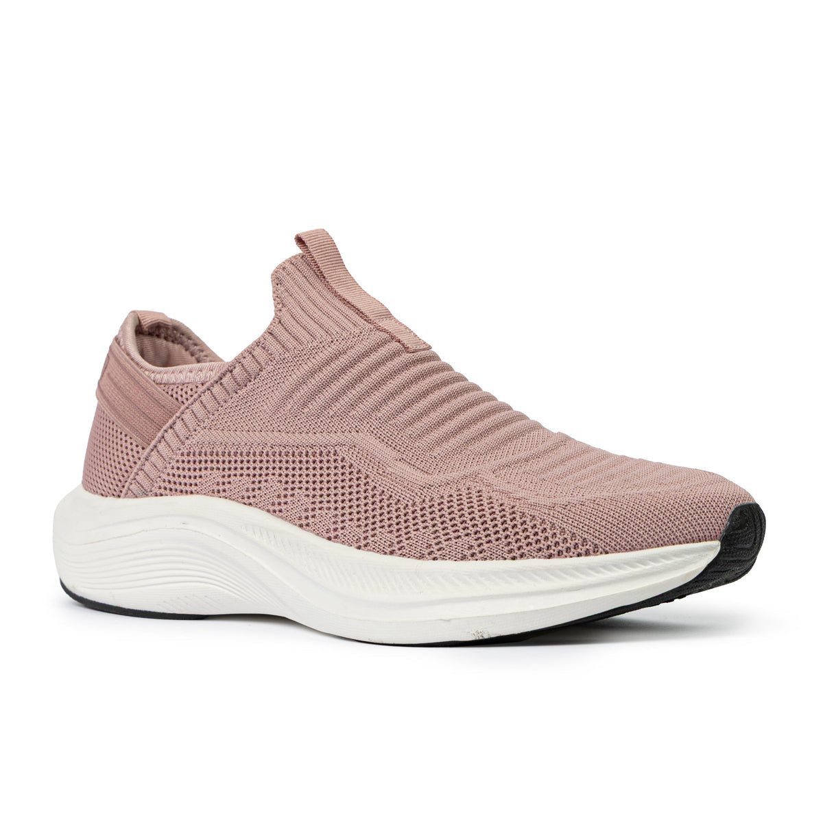 Sfida Sportif Womens Knit Lifestyle Sneakers - Blush (Casual Shoes)