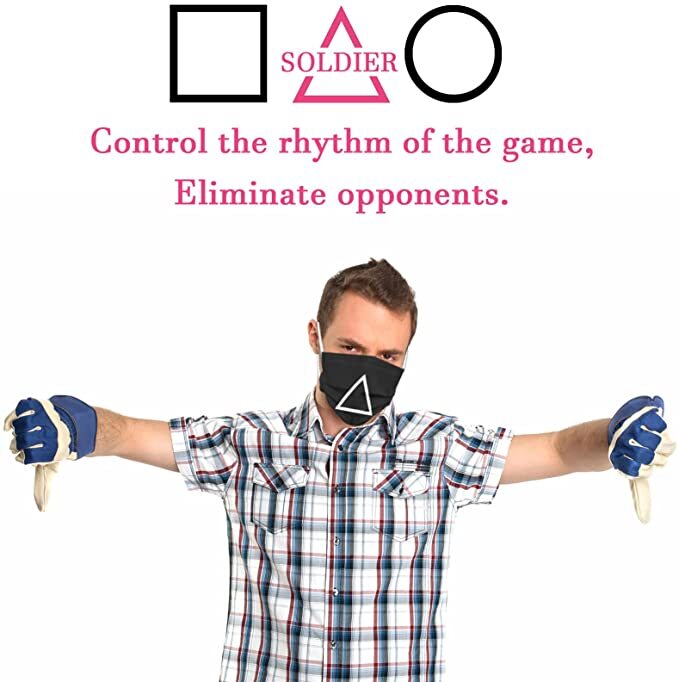 30x Squid Game Disposable Face Mask Guard Dust Mouth 3 Ply Air Purifying