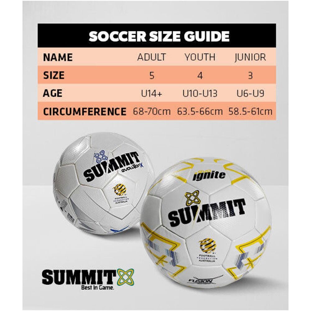 Football Australia Summit Launch Soccer Ball Size 3 - Red