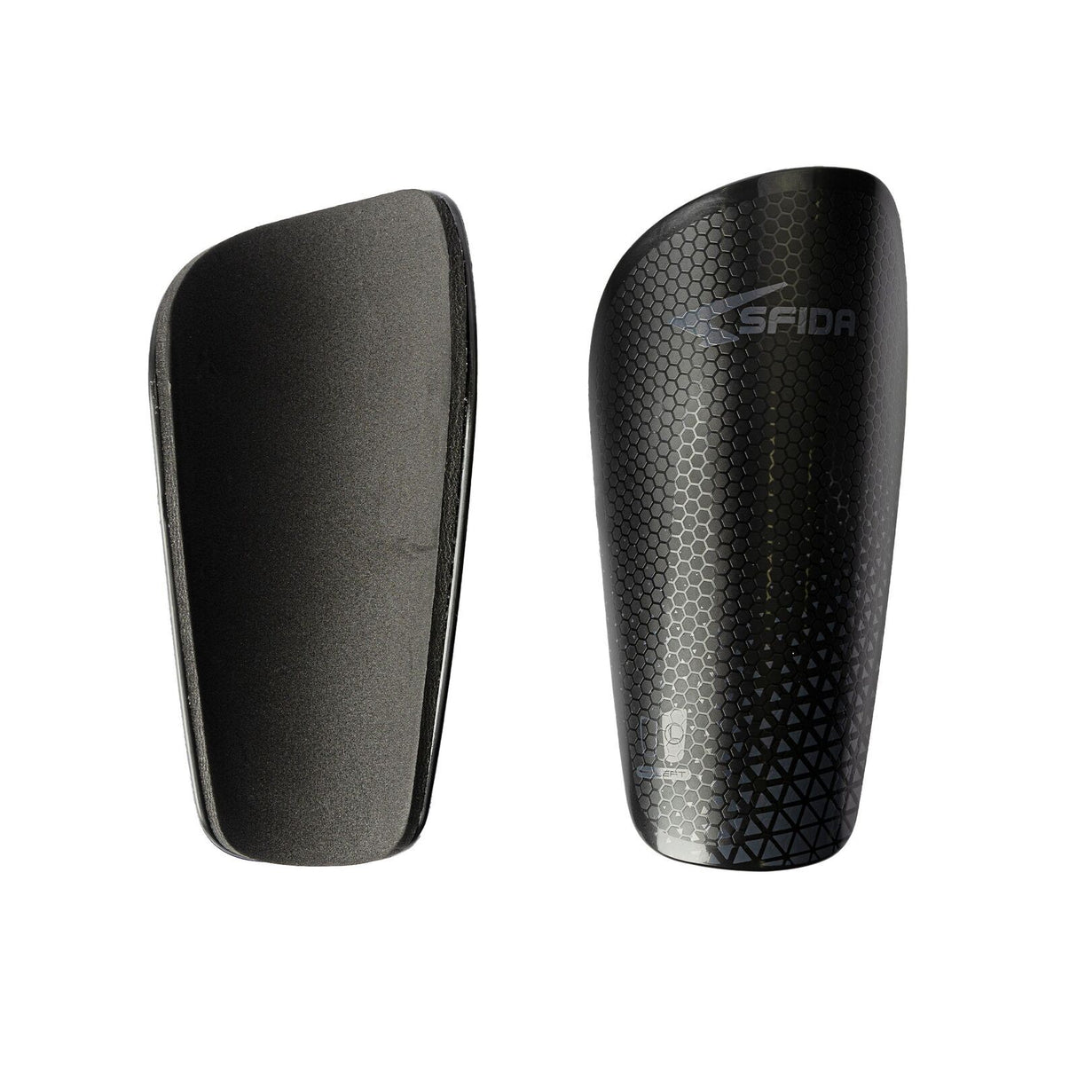 Sfida Soccer Slip-In Shinguard - Black/Grey (Football/Futsal)