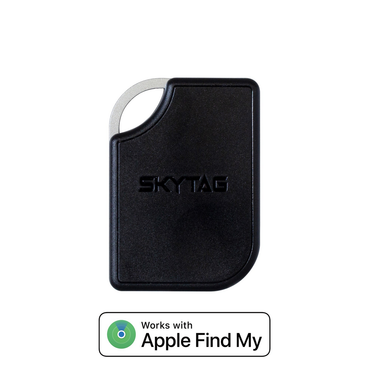 Skytag Smart Bluetooth GPS Tracker w/ Apple Find My Compatibility – Rechargeable, Waterproof, Black
