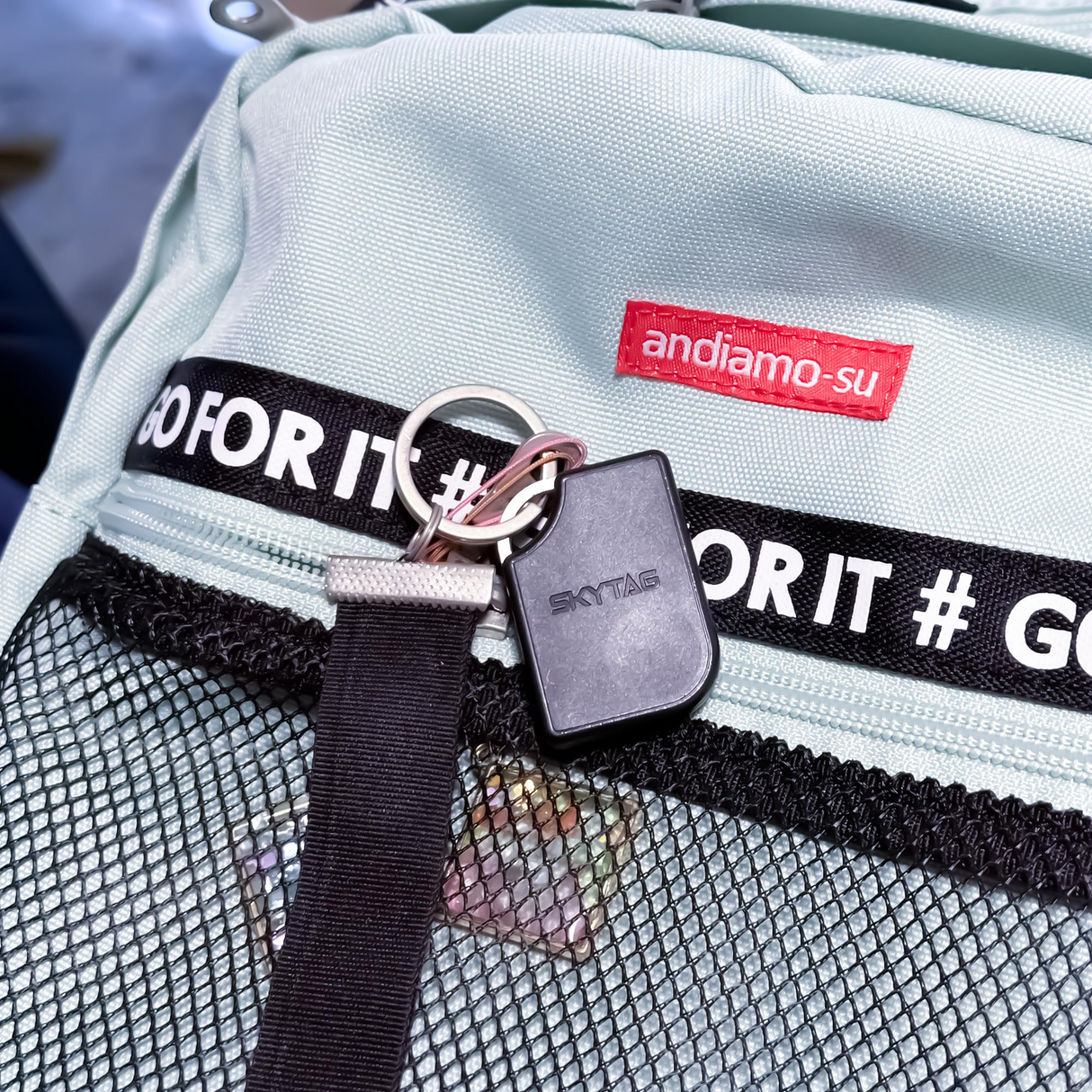 Skytag Smart Bluetooth GPS Tracker w/ Apple Find My Compatibility – Rechargeable, Waterproof, Black