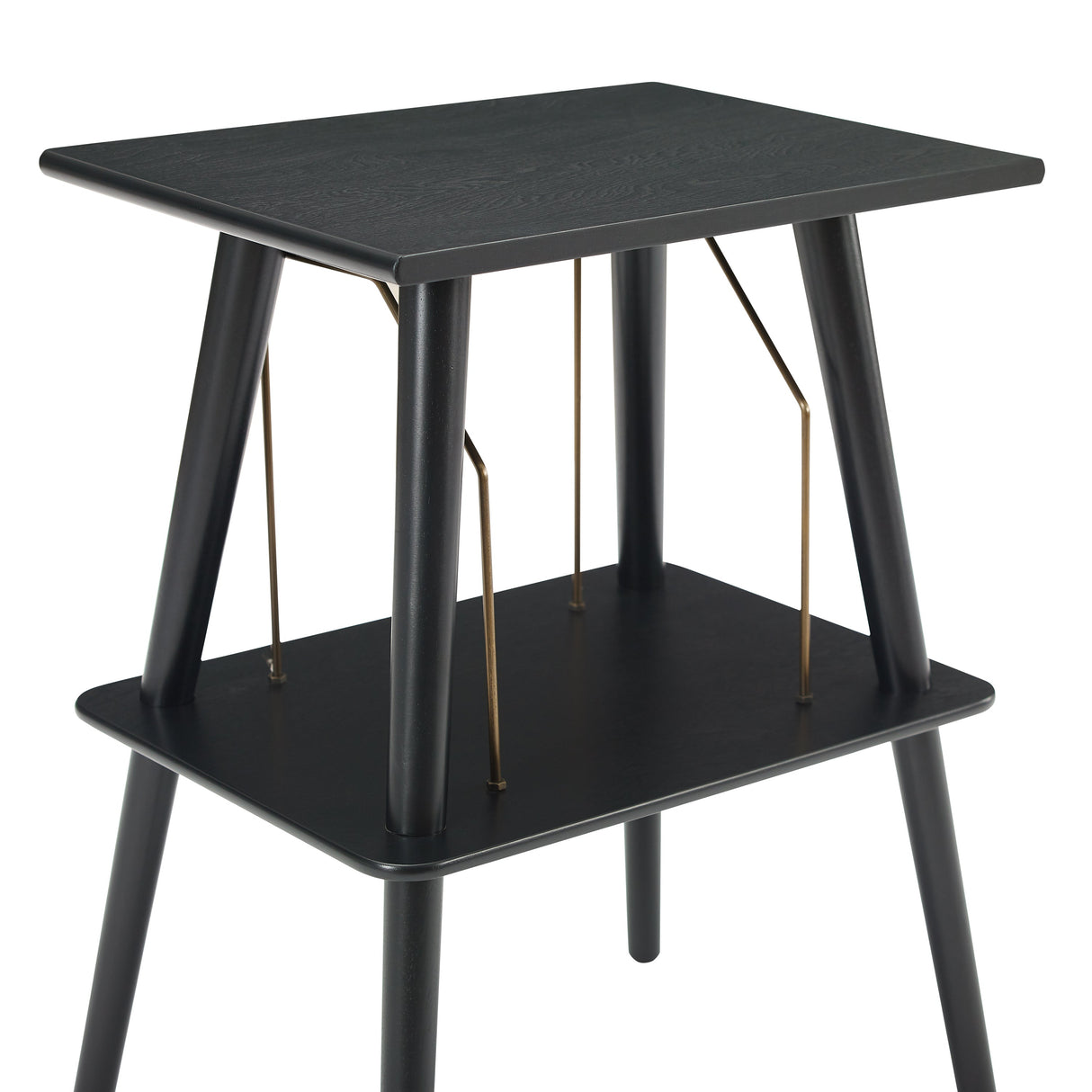 Crosley Manchester Turntable Stand - Hardwood Entertainment Stand - Black