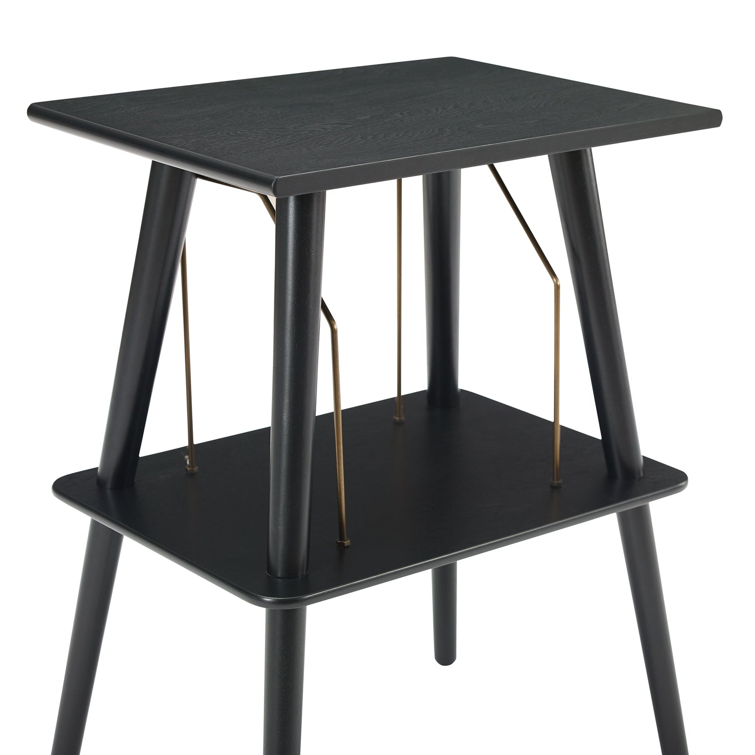 Crosley Manchester Turntable Stand - Hardwood Entertainment Stand - Black