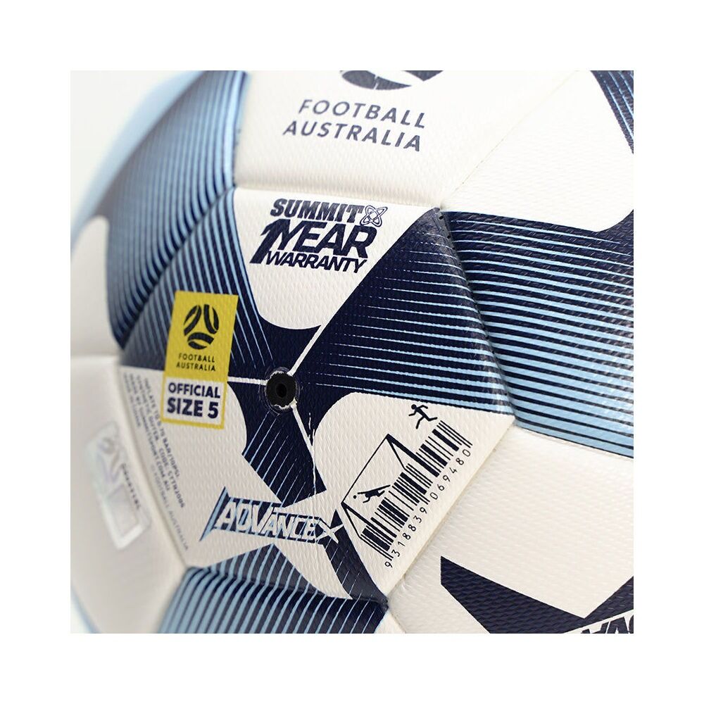 Football Australia Summit Advance X Trainer Soccer Ball Size 5 - Navy