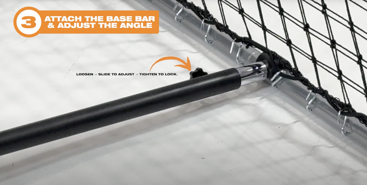 Summit Rapid Pro Rebounder 148x91cm Dual Sided Training Net Adjustable Angles Portable