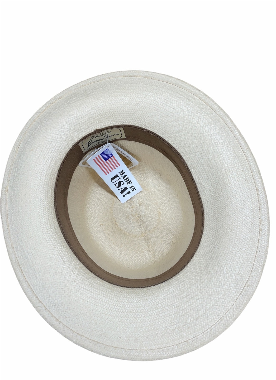 Hand Woven Grade 8 Panama Cooler Outback Hat - Natural (Summer Breathable Waterproof)