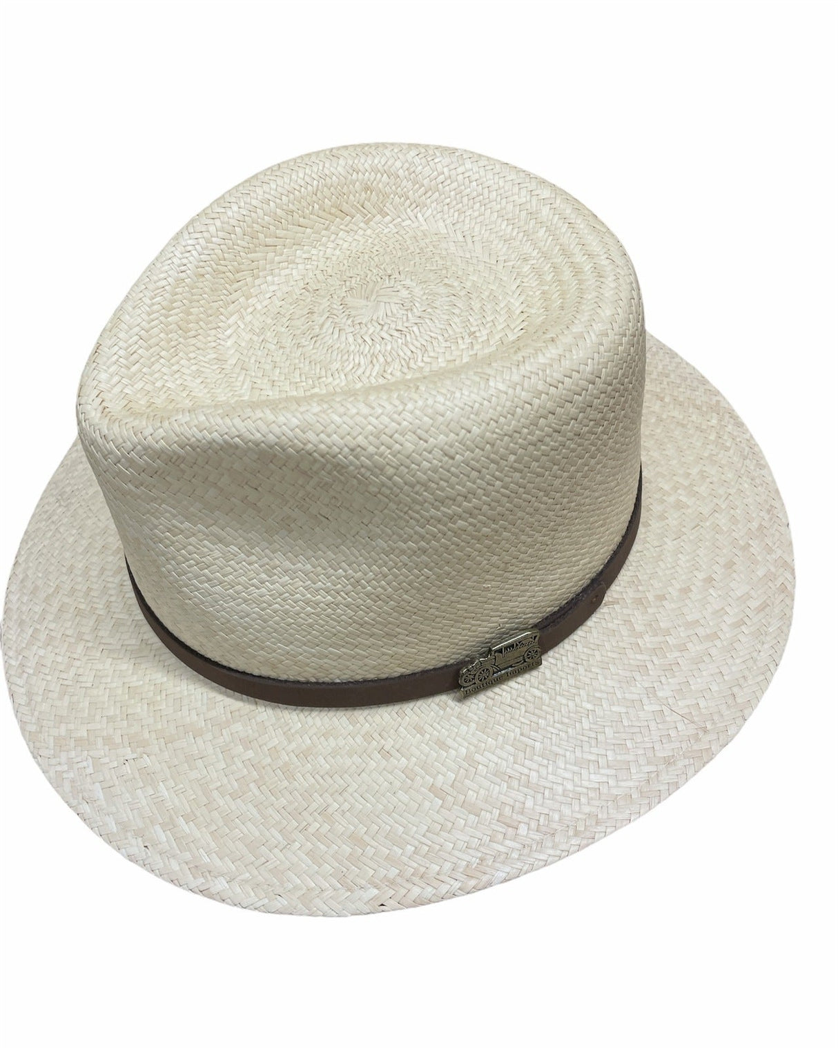 Hand Woven Panama Cooler Fedora Hat - Tan (Uncrushable Summer Waterproof)