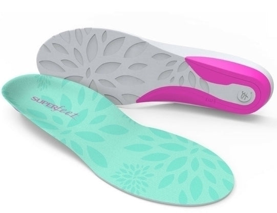 Womens Superfeet Me Full Length Insoles Inserts Orthotics Arch Support Cushion - Opal