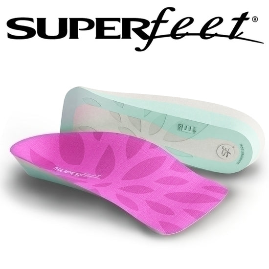 Womens Superfeet Me High Heel 3/4 Length Insoles Inserts Orthotics Arch Support Cushion - Lilac