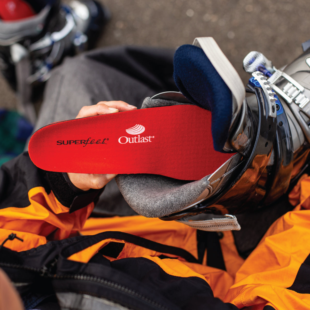 Superfeet Outlast Red Hot Full Length Insoles - Arch Support Cushion Inserts (Orthotics)