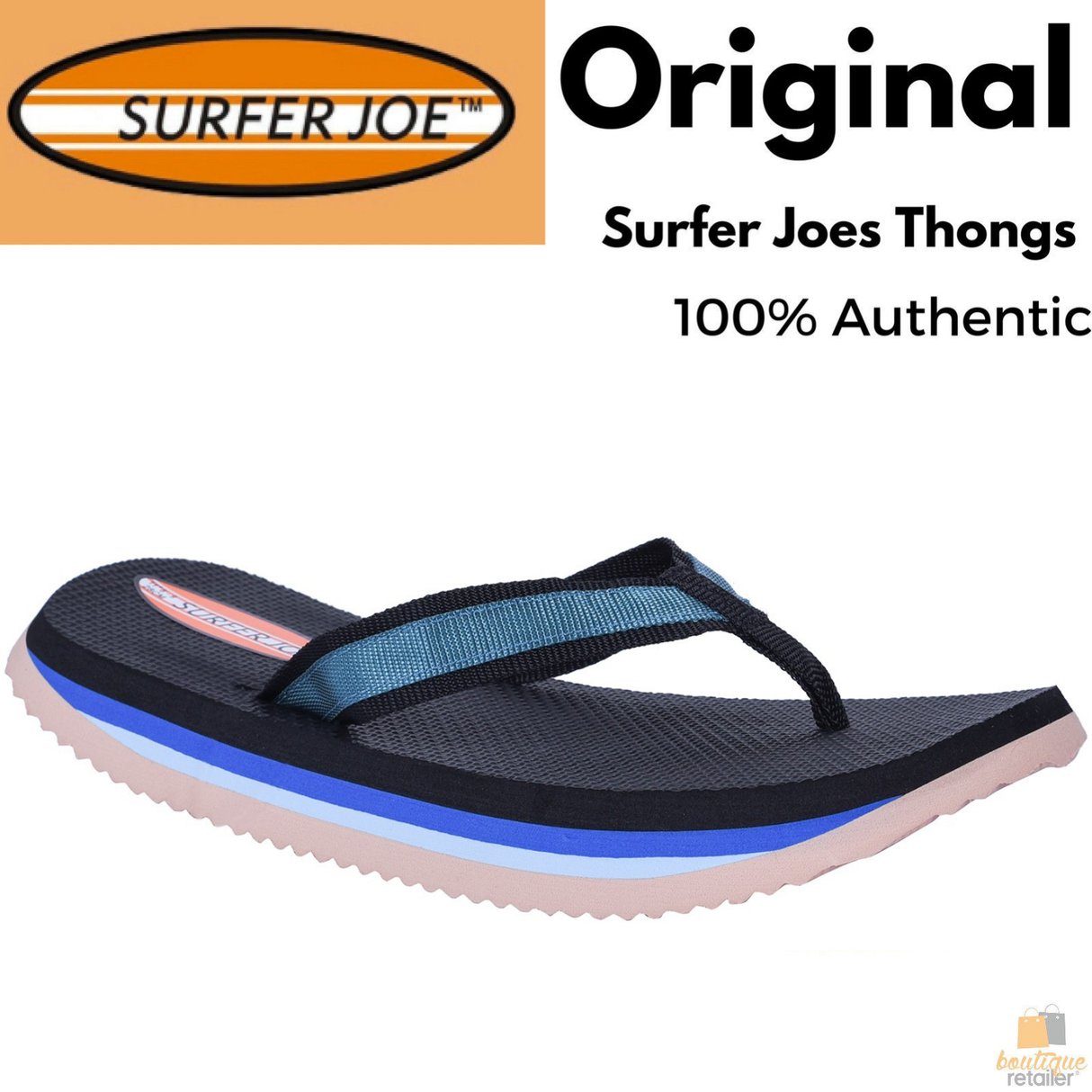 Original Surfer Joe Thongs - Mens Flip Flops