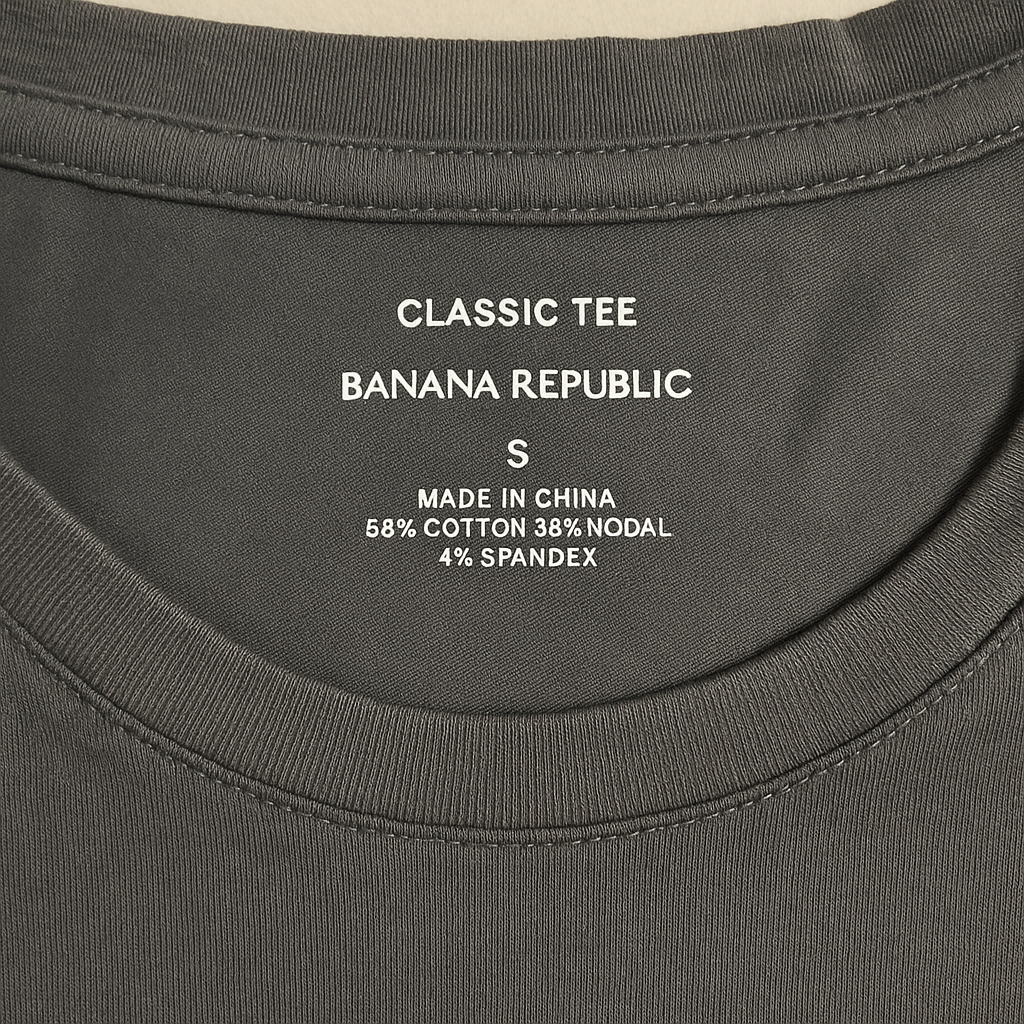 Banana Republic Womens Stretch Long Sleeve T-Shirt Tee Top Scoop Neck in Black