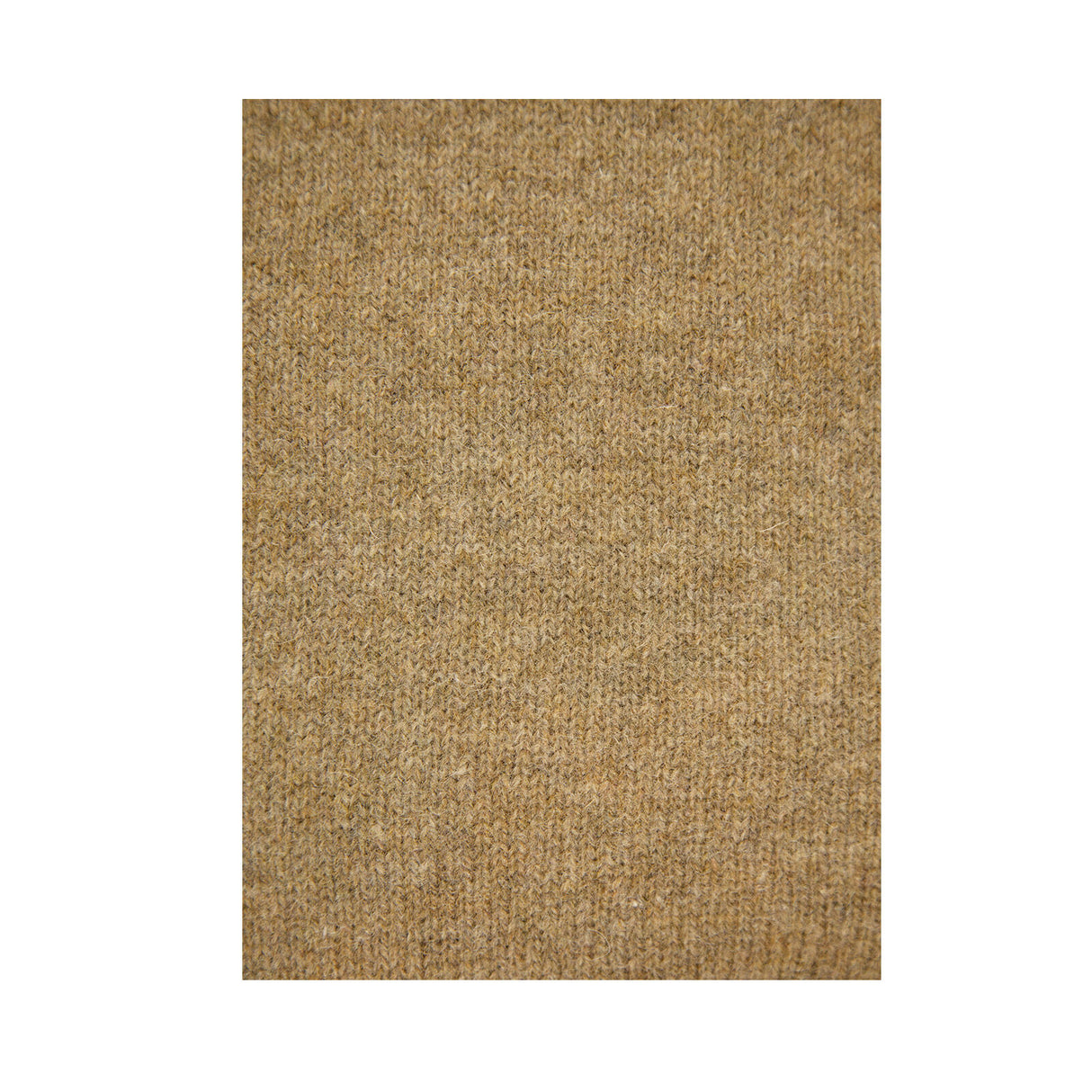 100% SHETLAND RAGG WOOL CREW Round Neck Knit JUMPER Pullover Mens Sweater Knitted - Nutmeg