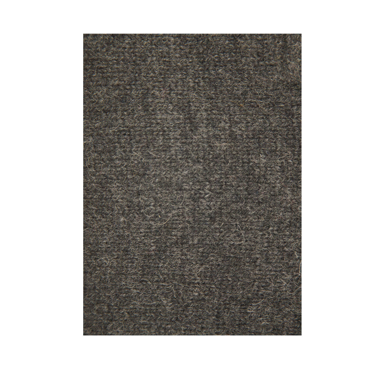 100% SHETLAND RAGG WOOL Half Zip Up Knit JUMPER Pullover Mens Sweater Knitted - Charcoal