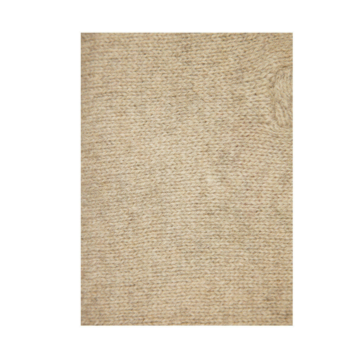 100% SHETLAND RAGG WOOL Half Zip Up Knit JUMPER Pullover Mens Sweater Knitted - Oat Marle