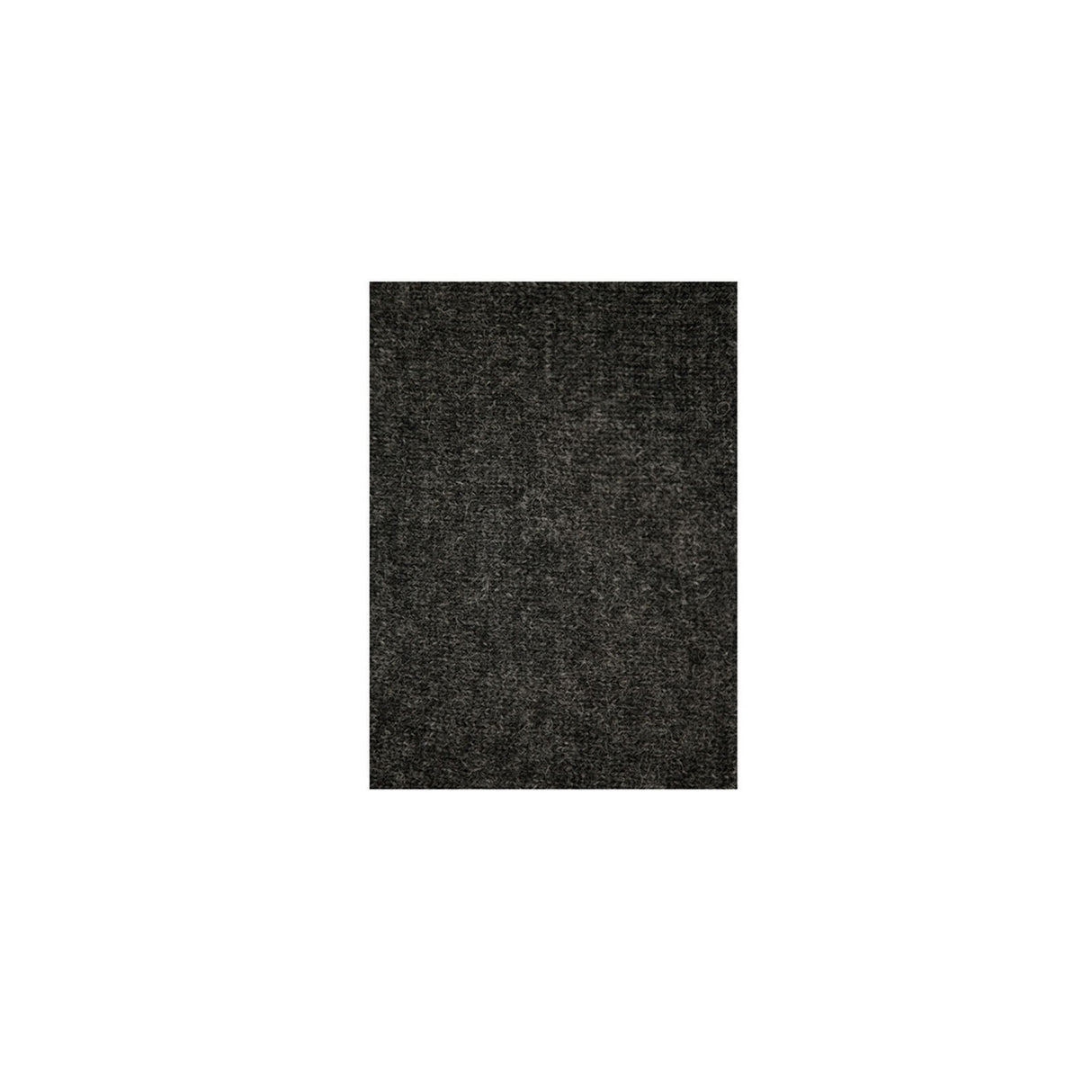 100% Shetland Ragg Wool V-Neck Jumper - Charcoal (Mens Knitted Sweater/Pullover)
