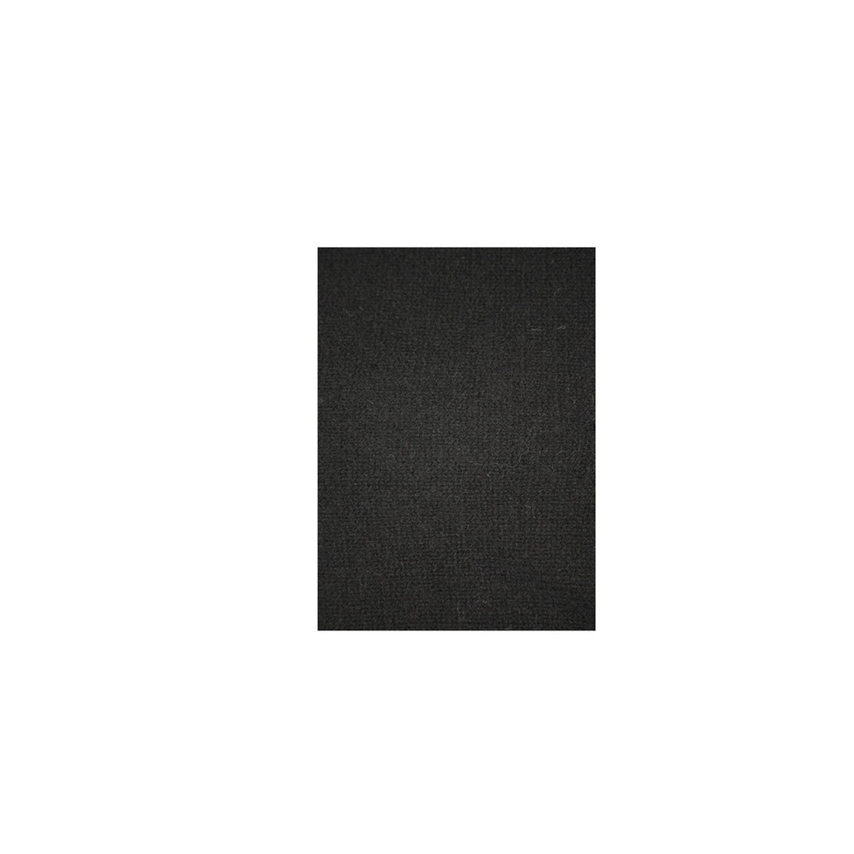 100% Shetland Ragg Wool V-Neck Jumper - Black (Mens Knitted Sweater/Pullover)