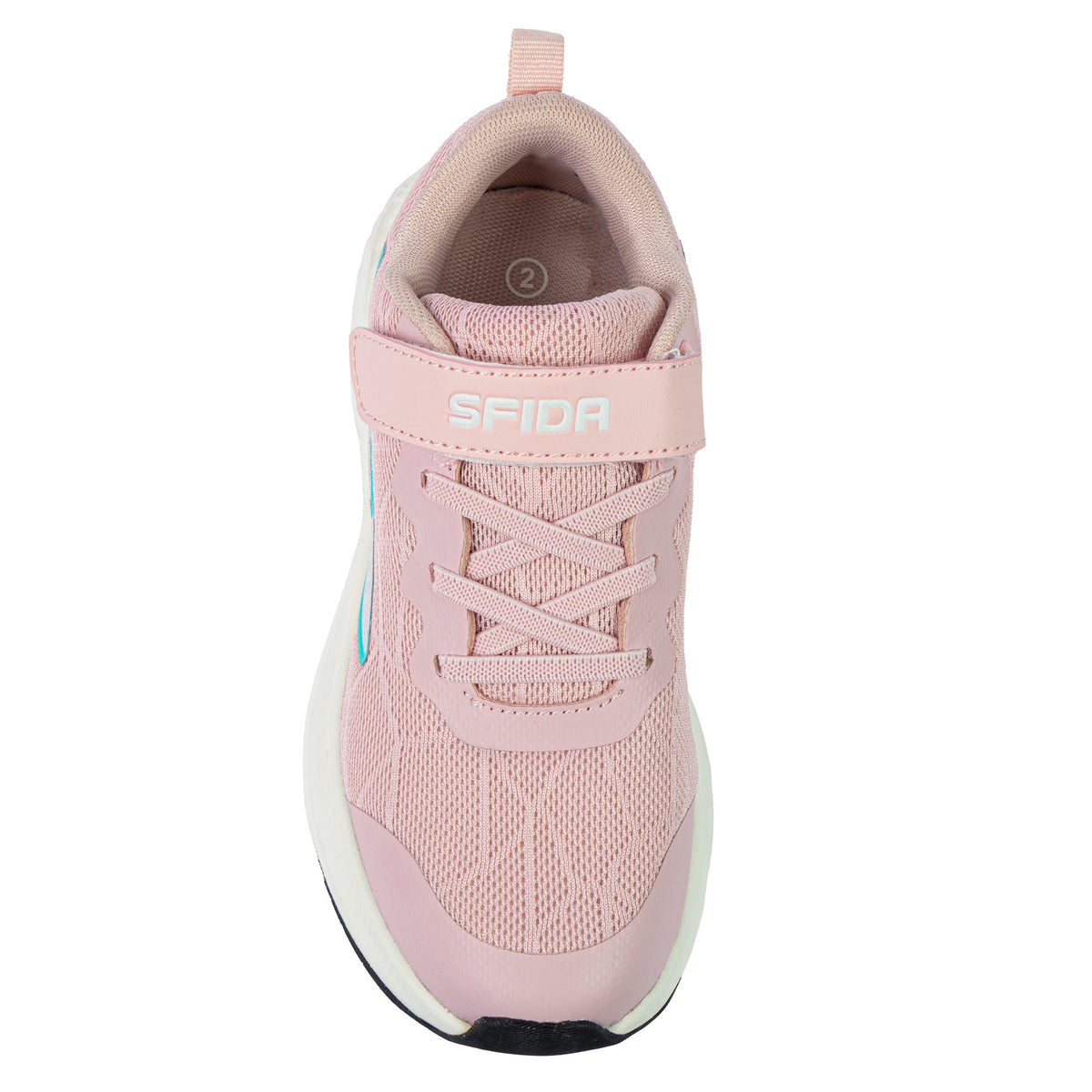 Sfida Switch Infant Girls V Strap Runners - Light Pink (Toddler Sneakers/Shoes)