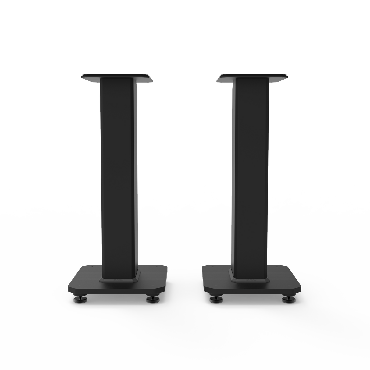 Kanto SX22 22" Tall Fillable Speaker Stands with Isolation Feet - Pair, Black