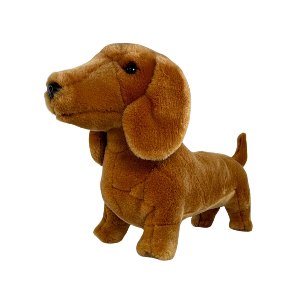 Bocchetta Sadie 36cm Standing Dachshund Plush Toy - Red (Realistic Stuffed Animal Dog Gift)
