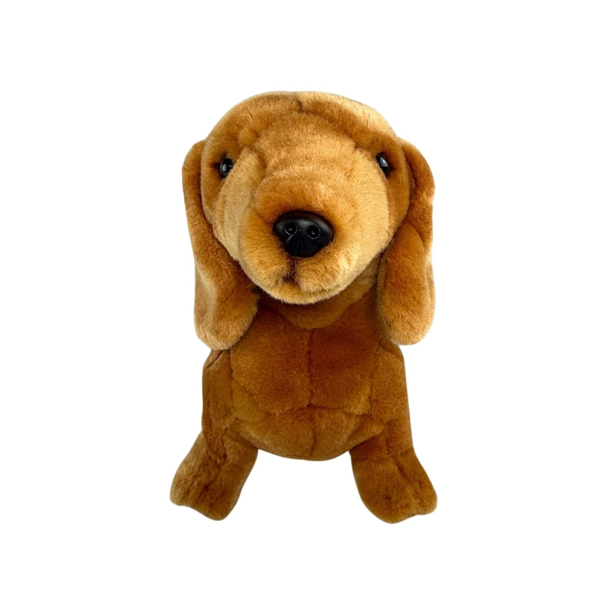 Bocchetta Sadie 36cm Standing Dachshund Plush Toy - Red (Realistic Stuffed Animal Dog Gift)