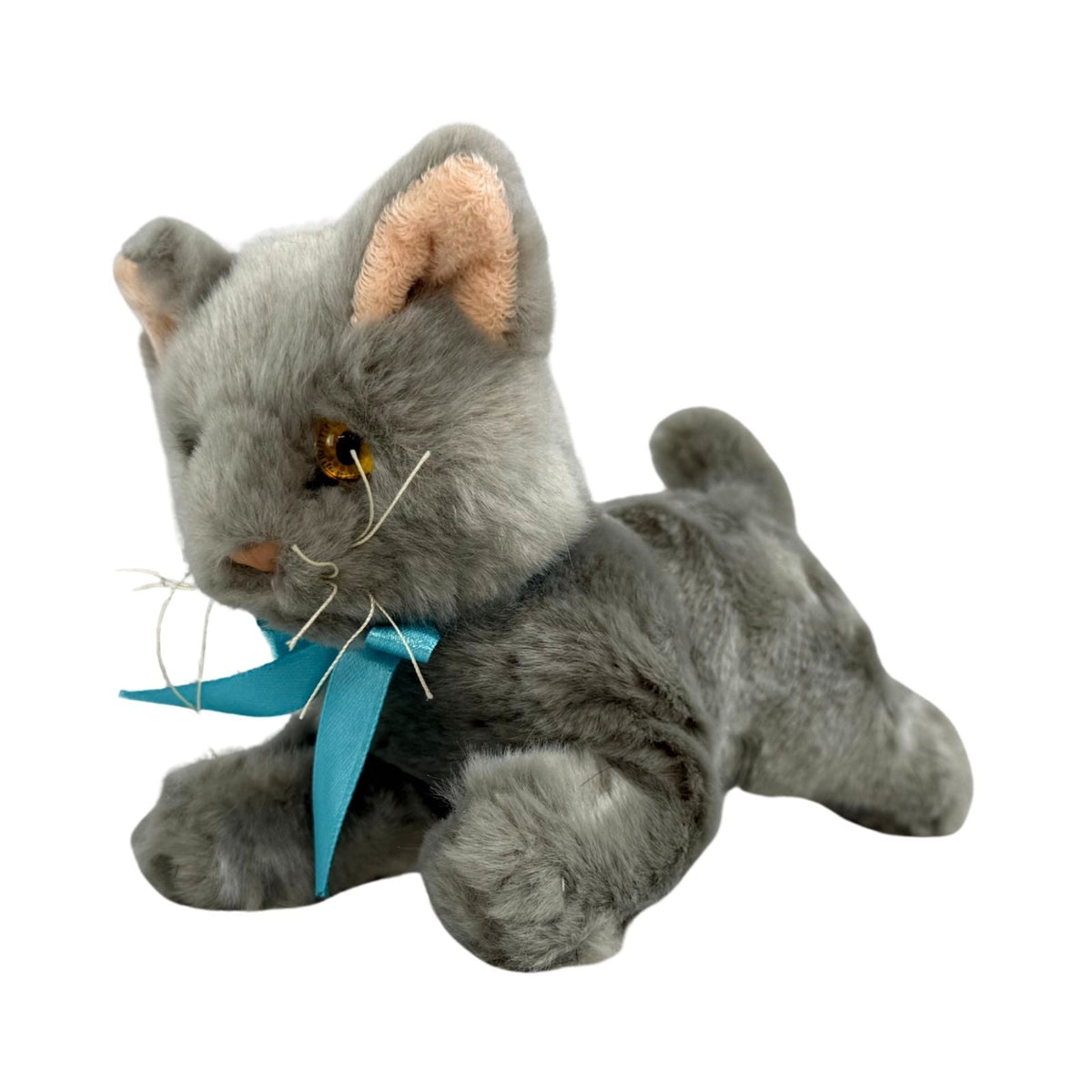 Bocchetta Sasha 22cm Floppy Russian Blue Kitten Plush Toy - Grey (Realistic Stuffed Animal Cat Gift)