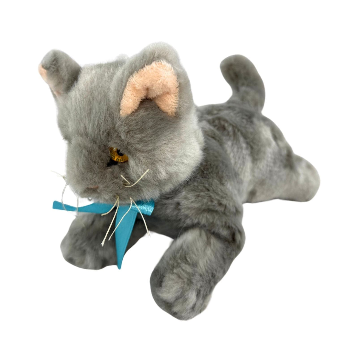 Bocchetta Sasha 22cm Floppy Russian Blue Kitten Plush Toy - Grey (Realistic Stuffed Animal Cat Gift)