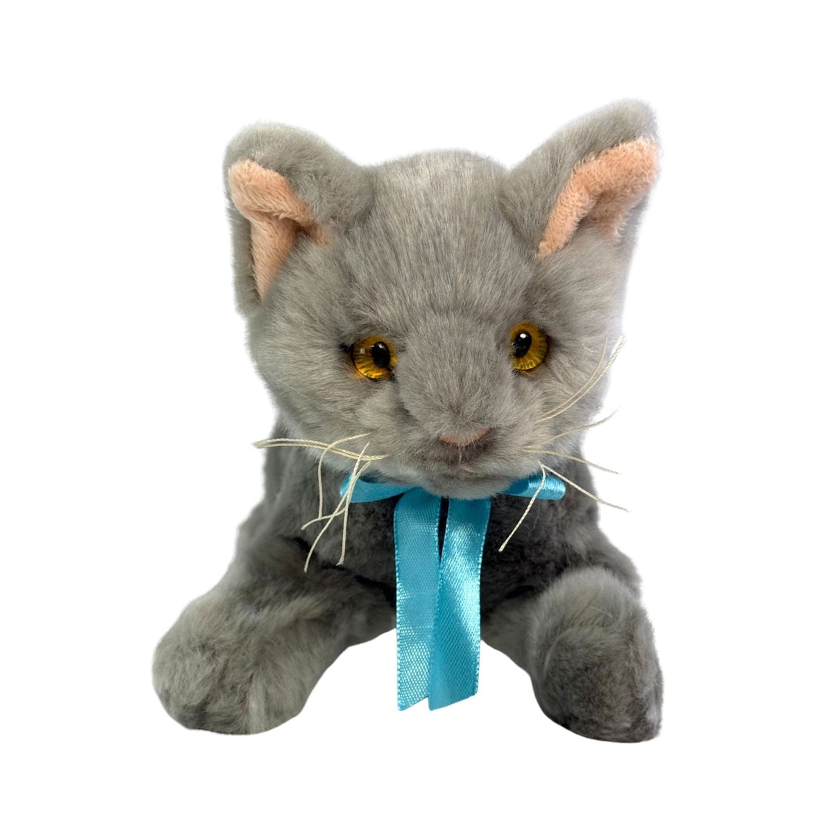 Bocchetta Sasha 22cm Floppy Russian Blue Kitten Plush Toy - Grey (Realistic Stuffed Animal Cat Gift)