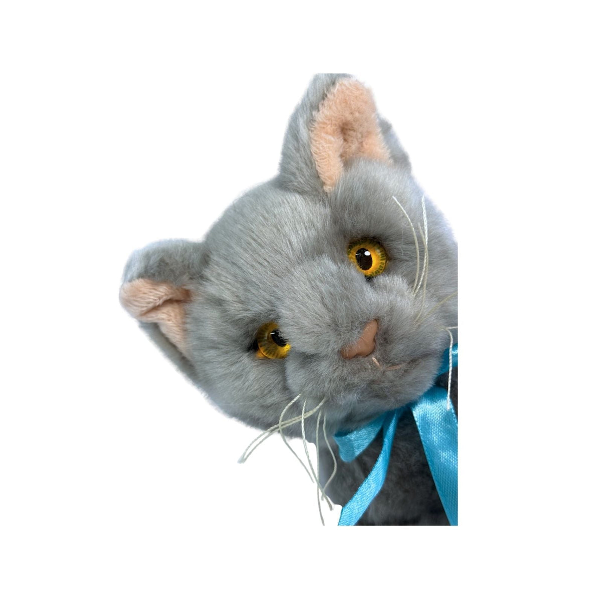 Bocchetta Sasha 22cm Floppy Russian Blue Kitten Plush Toy - Grey (Realistic Stuffed Animal Cat Gift)